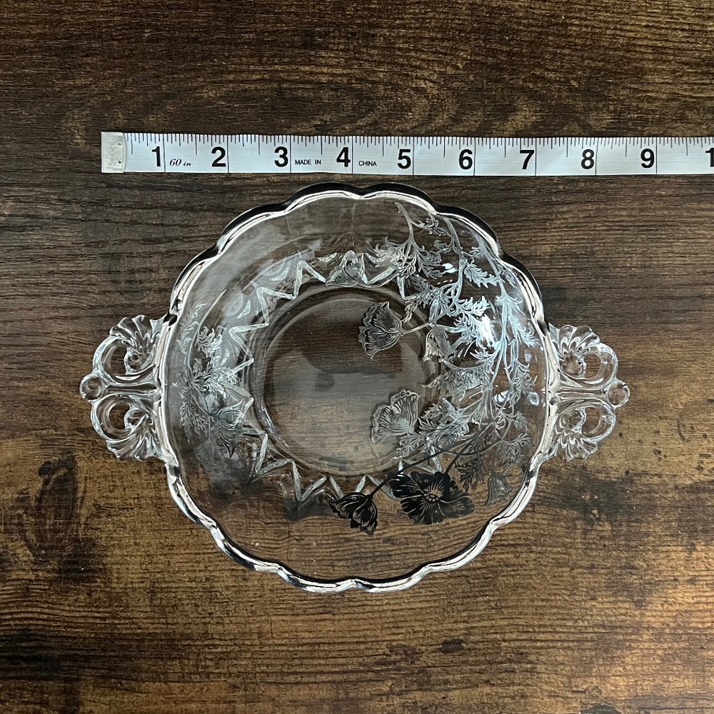 Round Floral Dish